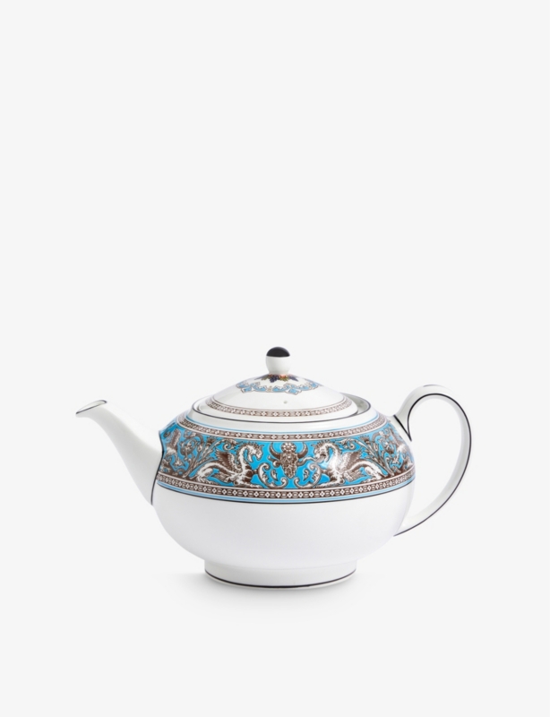 Florentine Turquoise bone-china teapot 800ml