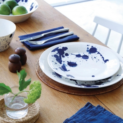Shop Royal Doulton Blue And White Pacific Splash Dinner Plate