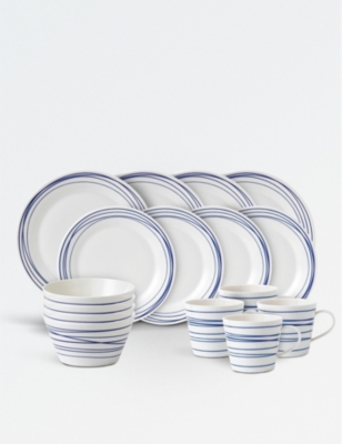 ROYAL DOULTON: Pacific Lines porcelain 16-piece dinner set