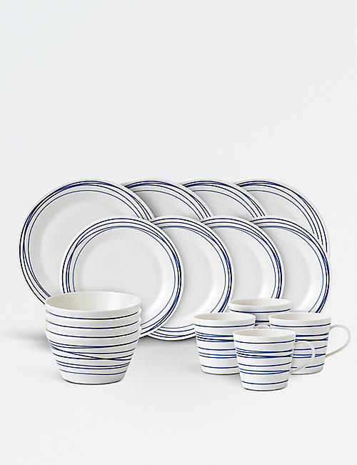 ROYAL DOULTON: Pacific Lines porcelain 16-piece dinner set