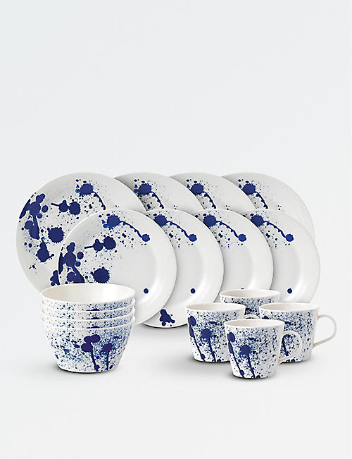 ROYAL DOULTON: Pacific Splash porcelain 16-piece dinner set