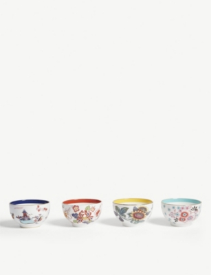 WEDGWOOD: Wonderlust tea bowls set of four