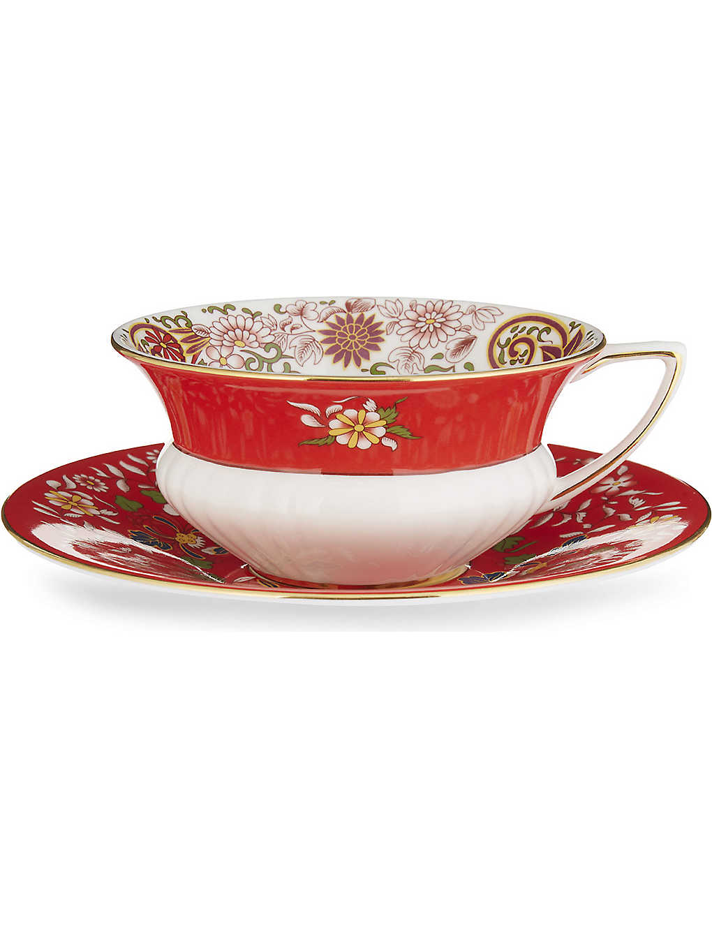 Shop Wedgwood Wonderlust Crimson Orient Teacup And Saucer