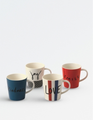 ROYAL DOULTON - Ellen DeGeneres Joy porcelain mugs set of four ...