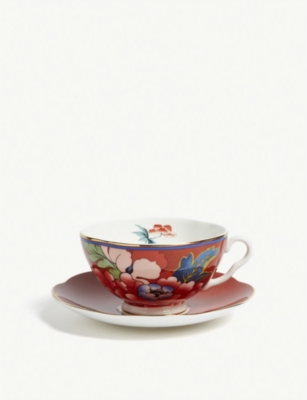 Wedgwood Paeonia Blush China Teacup And Saucer
