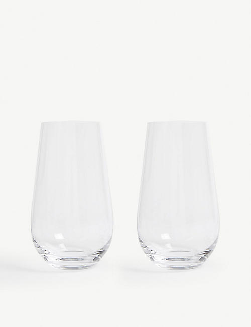 WEDGWOOD: Globe hi-ball glasses set of two