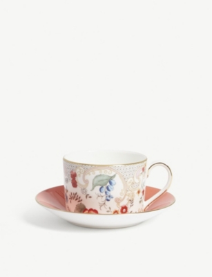 Wedgwood Wonderlust Rococo Flowers Teacup And Saucer