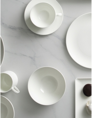 WEDGWOOD: Gio textured bone china breakfast espresso cup and saucer set