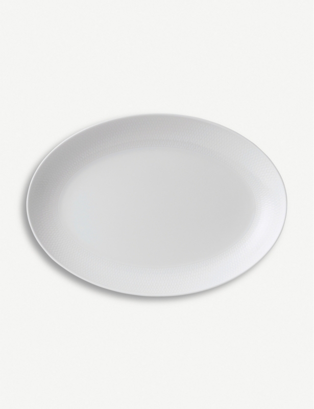 Gio textured bone china platter 30cm