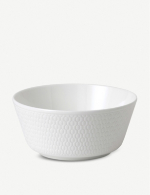 WEDGWOOD: Gio textured bone china rice bowl 10.5cm