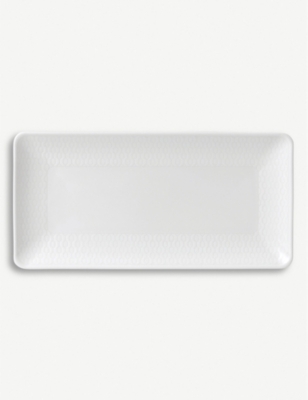 WEDGWOOD: Gio embossed rectangular tray 21cm