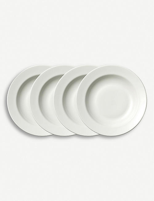 VERA WANG @ WEDGWOOD: Perfect White soup plate set of four