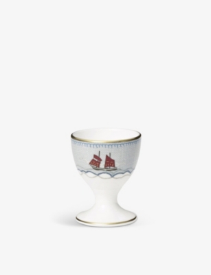 WEDGWOOD: Sailor fine bone-china and 22ct gold egg cup 6.5cm