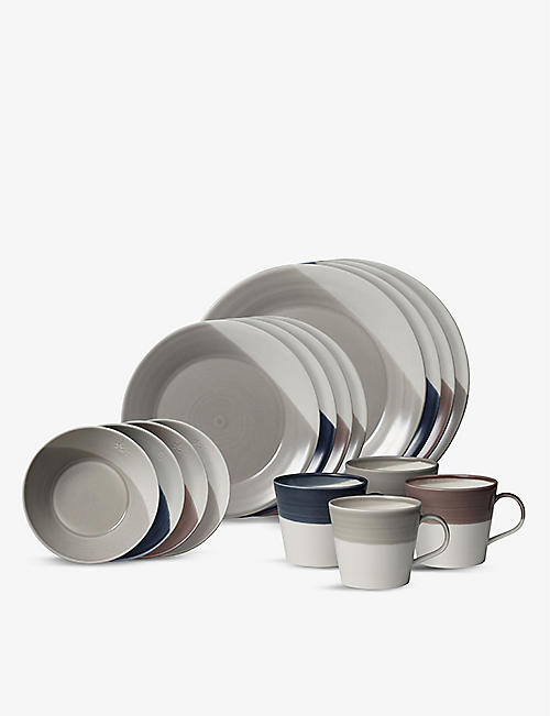 NONE: Bowls of Plenty Mixed 16-piece porcelain dinner set