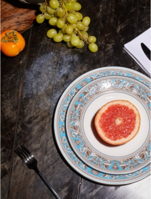 WEDGWOOD: Florentine Turquoise bone-china plate 18cm