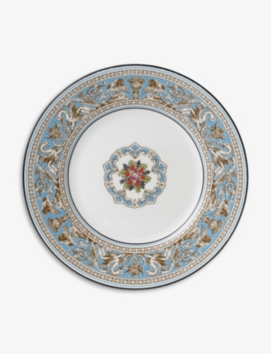 WEDGWOOD: Florentine Turquoise bone-china plate 18cm