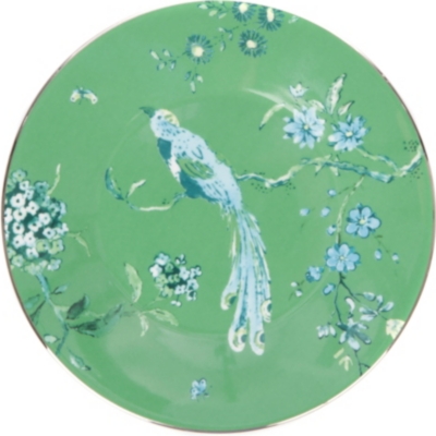 Jasper Conran Wedgwood Jasper Conran @ Wedgwood Green, Blue And White Chinoiserie Plate Green 18cm