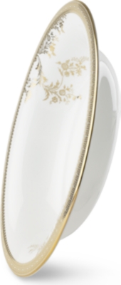 Vera Wang Wedgwood Lace Gold Open Vegetable Dish