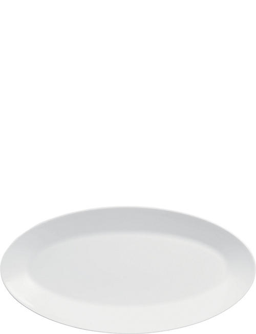 JASPER CONRAN @ WEDGWOOD: Oval-shaped bone-china platter 39cm