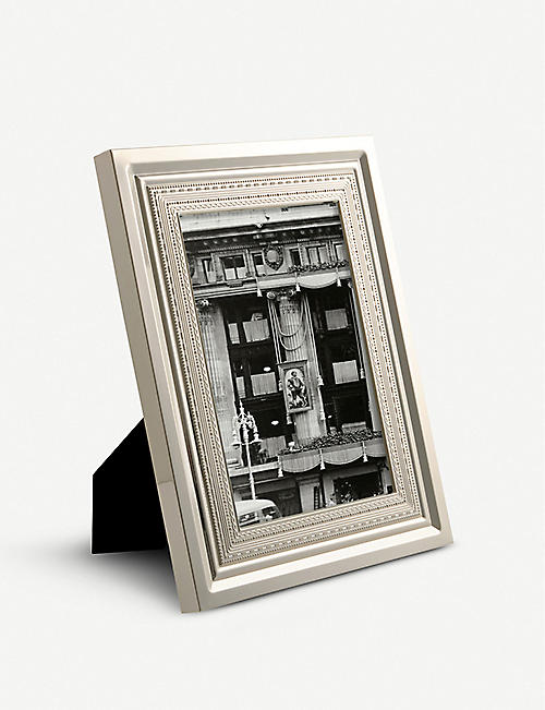 VERA WANG @ WEDGWOOD: With Love silver-plated photo frame 10.16cm x 15.24cm