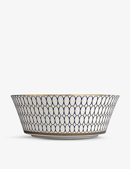 WEDGWOOD: Renaissance Gold fine bone china serving bowl 25cm