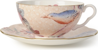 Shop Wedgwood Cuckoo Teacup And Saucer Peach