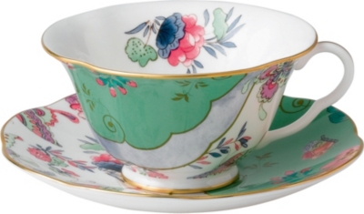 WEDGWOOD Butterfly Bloom teacup and saucer
