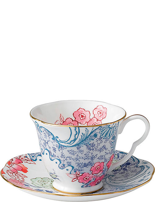 WEDGWOOD: Butterfly Bloom cup and saucer