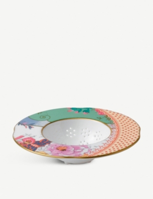WEDGWOOD Butterfly Bloom fine bone china tea strainer