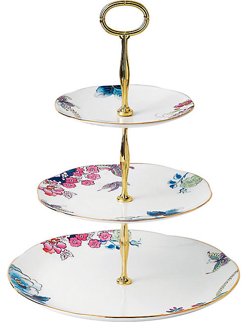 WEDGWOOD: Butterfly Bloom three-tier cake stand