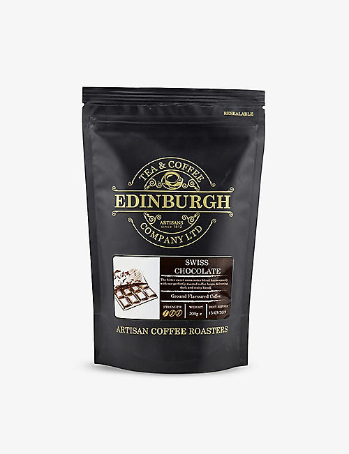 EDINBURGH TEA & COFFEE: Swiss Chocolate ground coffee 200g