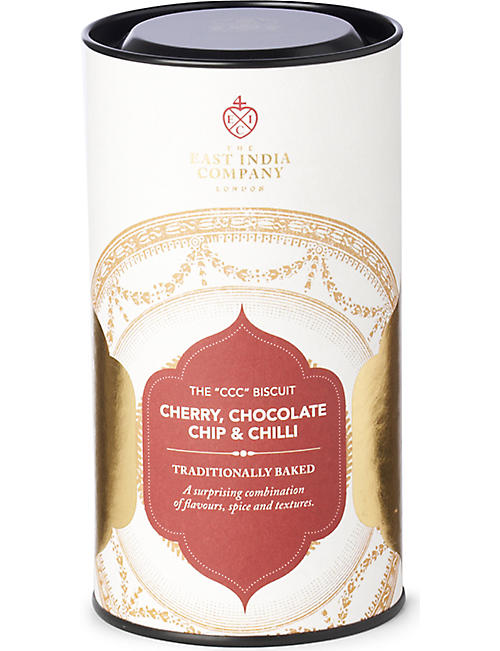 THE EAST INDIA COMPANY: Cherry Chocolate Chilli biscuits 150g