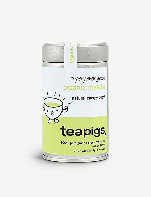 TEAPIGS: Organic Matcha green loose leaf tea 80g