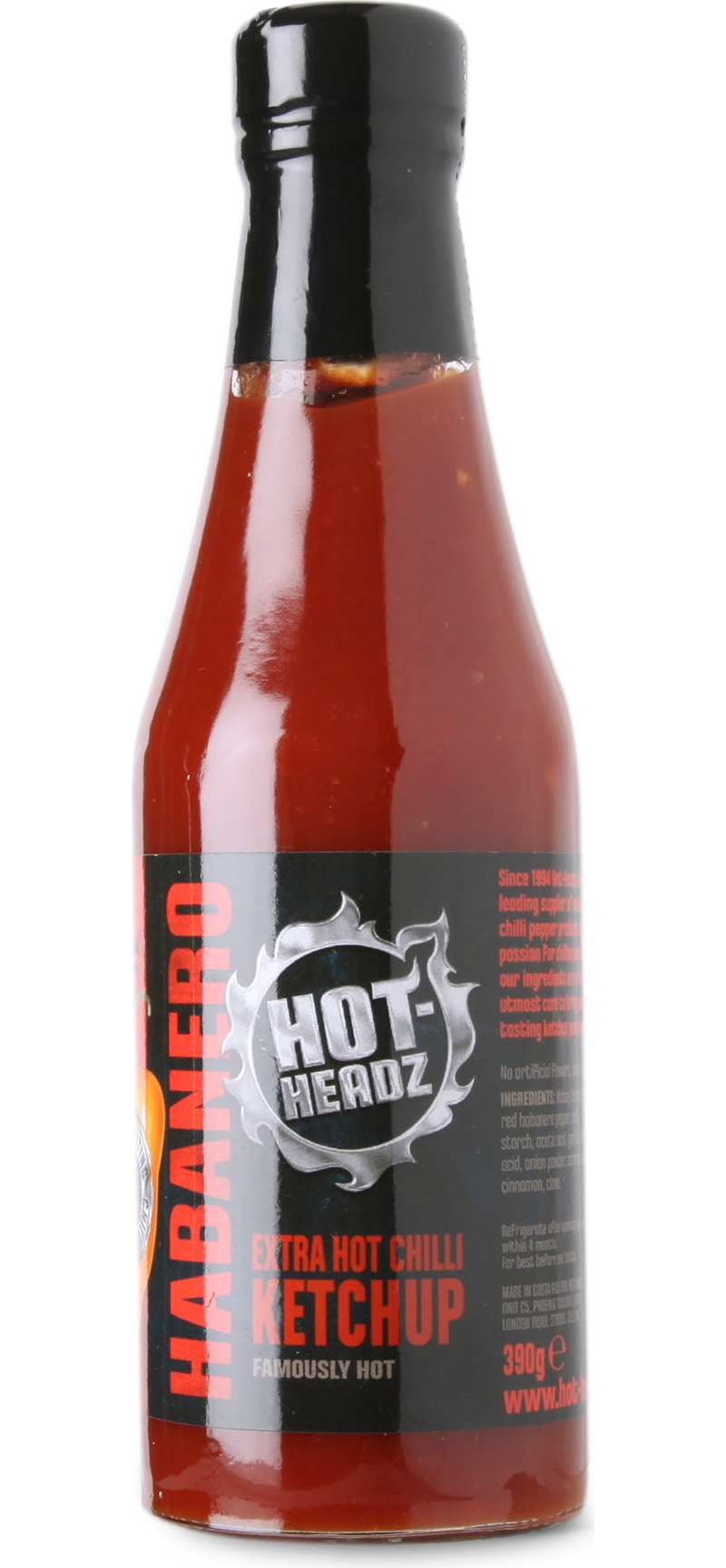 HOT HEADZ   Habanero extra hot chilli ketchup 390g