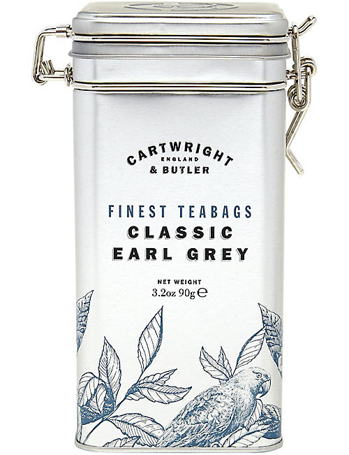 CARTWRIGHT & BUTLER: Classic Earl Grey tea bags 75g