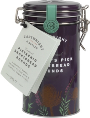 CARTWRIGHT & BUTLER: Pistachio shortbread rounds 200g