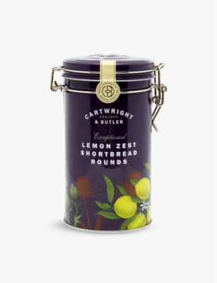 CARTWRIGHT & BUTLER: Lemon zest shortbread biscuits 200g