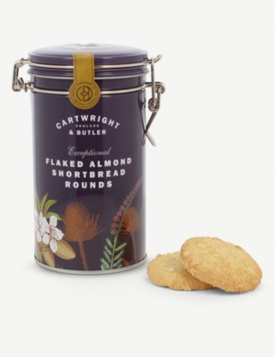 CARTWRIGHT & BUTLER: Flaked almond shortbread biscuits 200g