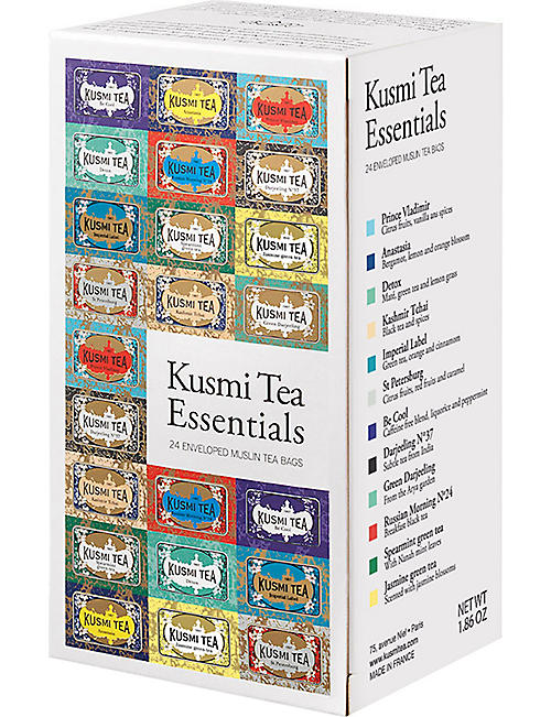 KUSMI TEA: Tea Essentials gift box 52.8g box of 12
