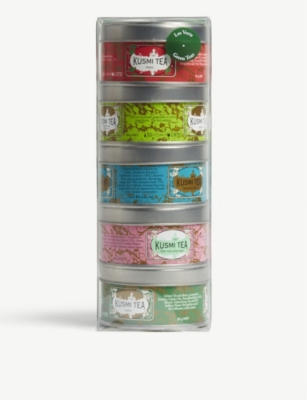KUSMI TEA: Green Teas Miniature sampler set 5 x 25g