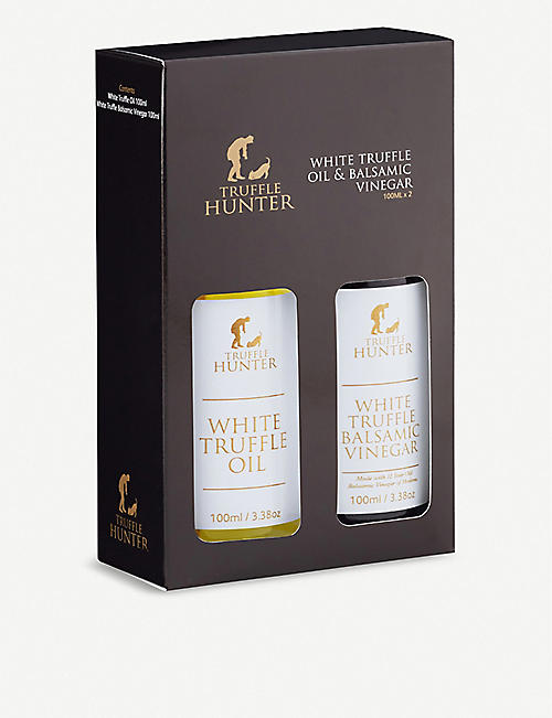 TRUFFLEHUNTER: White truffle oil and balsamic vinegar set set of two