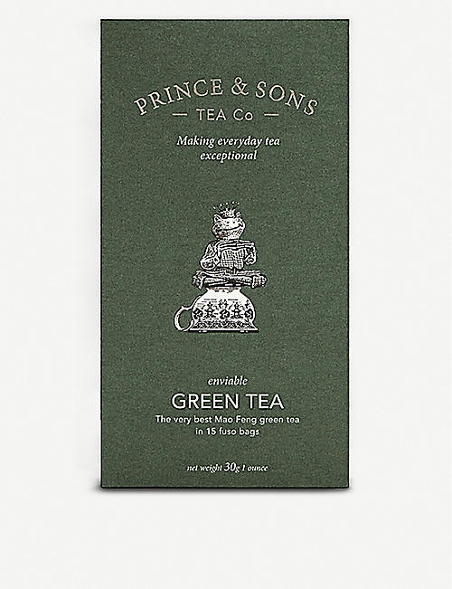 PRINCE AND SONS TEA CO: Green tea box of 15 bags