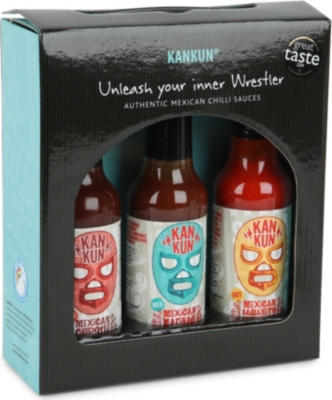 CONDIMENTS & PRESERVES   Mexican chilli sauces 3x150ml