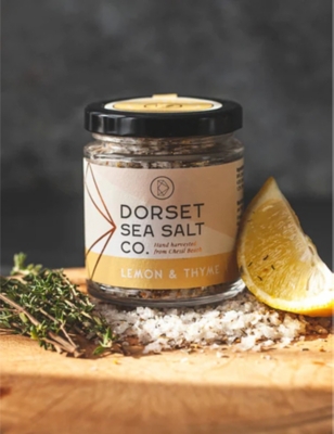 DORSET SALT: Dorset Sea Salt Co. Lemon & Thyme sea salt 100g