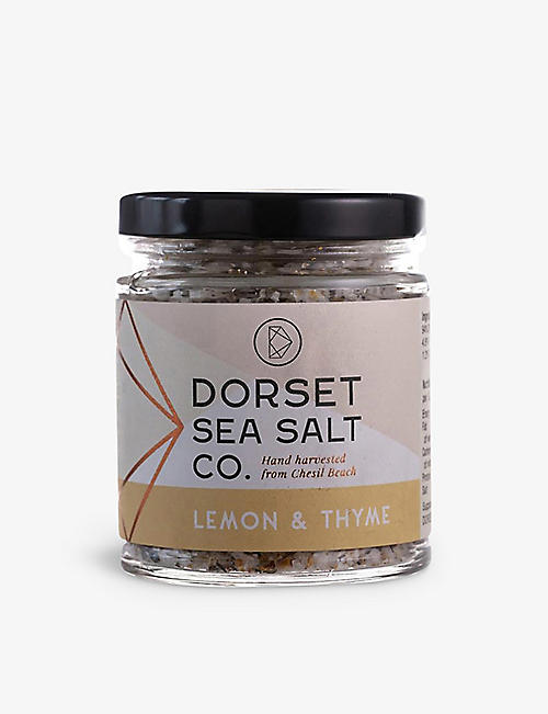 DORSET SALT: Dorset Sea Salt Co. Lemon & Thyme sea salt 125g