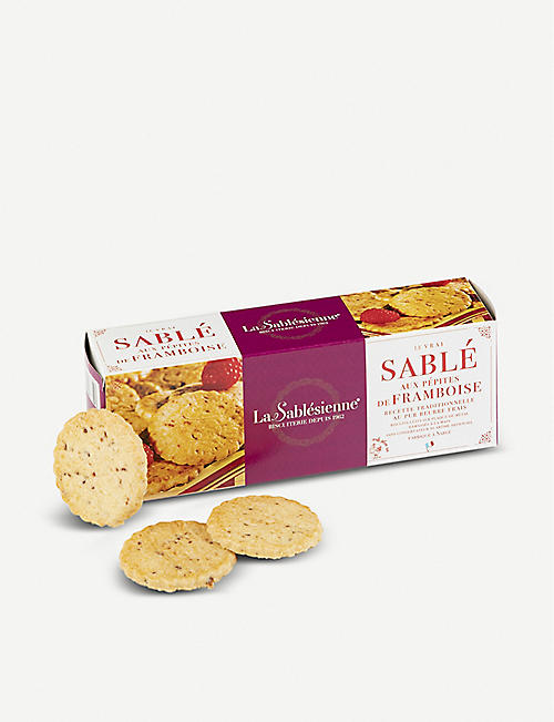 LA SABLESIENNE: Raspberry sablé biscuits 125g