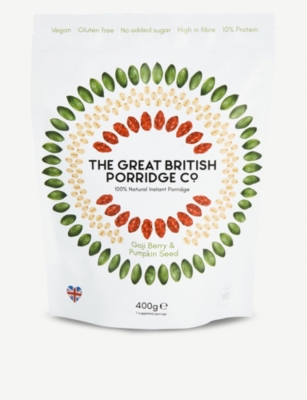 THE GREAT BRITISH PORRIDGE CO: Goji berry and pumpkin seed porridge 400g
