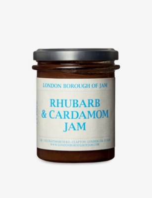 LONDON BOROUGH JAM: Rhubarb & cardamom jam 220g
