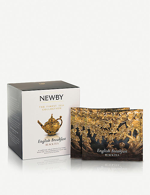 NEWBY TEAS UK: English Breakfast pyramid tea bags box of 15