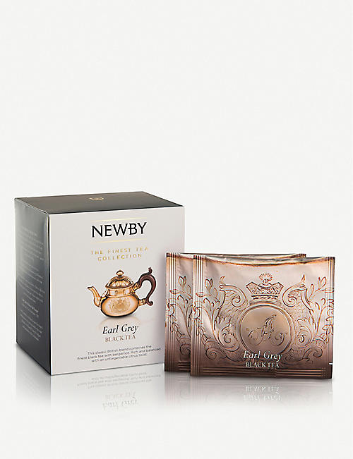 NEWBY TEAS UK: Earl Grey pyramid tea bags box of 15